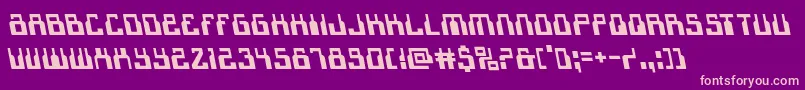 1968odysseyleft Font – Pink Fonts on Purple Background