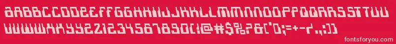 1968odysseyleft Font – Pink Fonts on Red Background