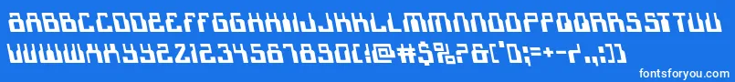 1968odysseyleft Font – White Fonts on Blue Background