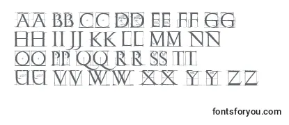 Schriftart Romangridcaps