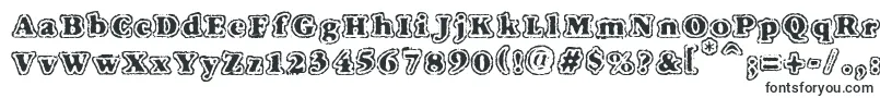 Шрифт Vtcfuzzypunkyslippers – объёмные шрифты