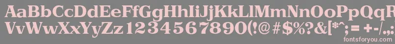 PriamosserialXboldRegular Font – Pink Fonts on Gray Background