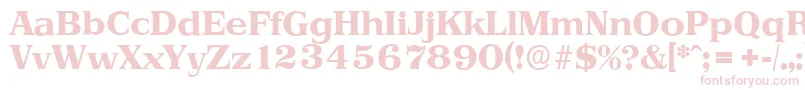 PriamosserialXboldRegular Font – Pink Fonts on White Background