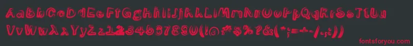 fuente SmokeContourItalic – Fuentes Rojas Sobre Fondo Negro