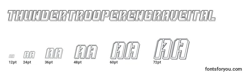 Thundertrooperengraveital Font Sizes
