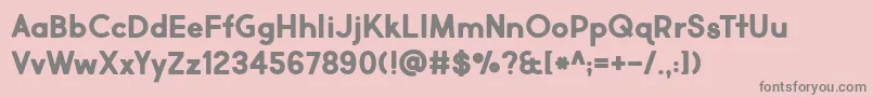 BmdMarketFreshBold Font – Gray Fonts on Pink Background