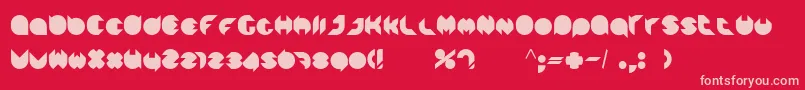 Paula Font – Pink Fonts on Red Background