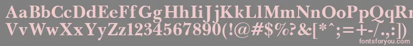 Шрифт PasmaBold – розовые шрифты на сером фоне