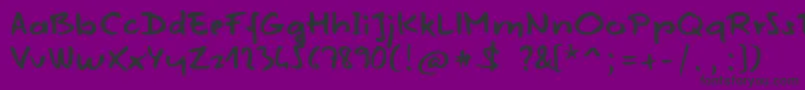 MojitoInJune Font – Black Fonts on Purple Background