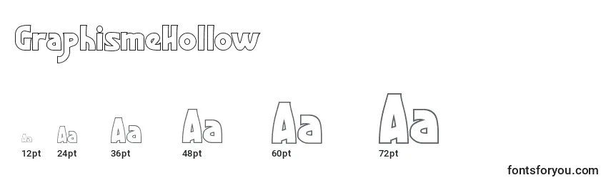 GraphismeHollow Font Sizes