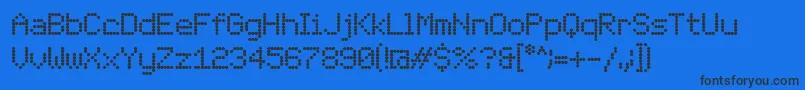 LondonFont Font – Black Fonts on Blue Background