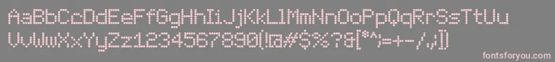 LondonFont Font – Pink Fonts on Gray Background