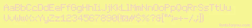 LondonFont Font – Pink Fonts on Yellow Background