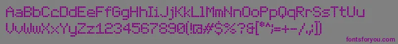 LondonFont Font – Purple Fonts on Gray Background