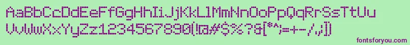 LondonFont Font – Purple Fonts on Green Background