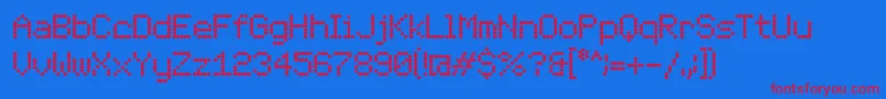 LondonFont Font – Red Fonts on Blue Background