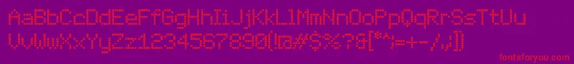 LondonFont Font – Red Fonts on Purple Background