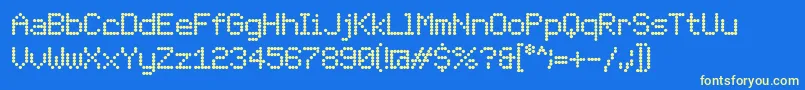 LondonFont Font – Yellow Fonts on Blue Background