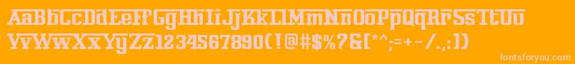 Подробнее о шрифте Ferrorosso Шрифт Ferrorosso – розовые шрифты на оранжевом фоне