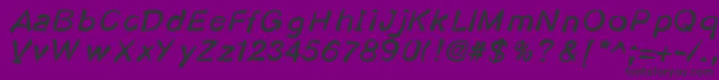 Kosmodoggy Font – Black Fonts on Purple Background