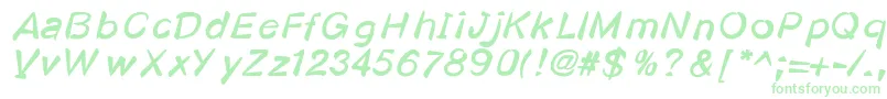 Kosmodoggy Font – Green Fonts on White Background