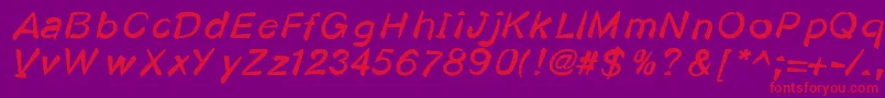 More about Kosmodoggy Font Kosmodoggy Font – Red Fonts on Purple Background