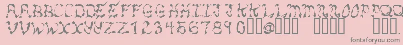 More about Manic Font Manic Font – Gray Fonts on Pink Background