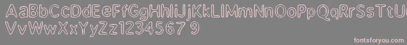 Enemafont Font – Pink Fonts on Gray Background
