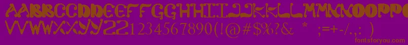 Colato Font – Brown Fonts on Purple Background