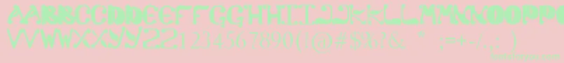 Colato Font – Green Fonts on Pink Background