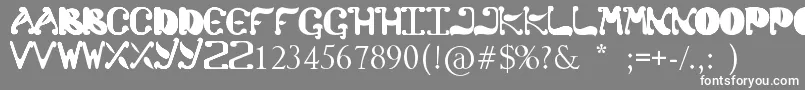 フォントColato – 灰色の背景に白い文字