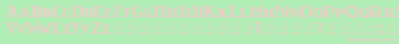 LtNutshellLibrary Font – Pink Fonts on Green Background