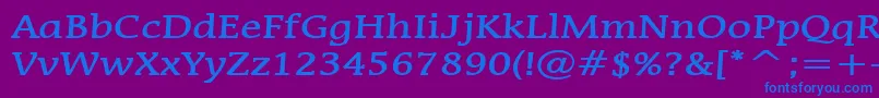 MirrorBold Font – Blue Fonts on Purple Background