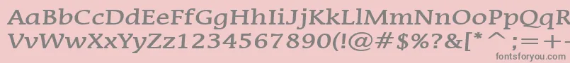 MirrorBold Font – Gray Fonts on Pink Background