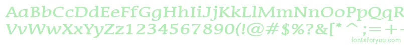 MirrorBold Font – Green Fonts on White Background