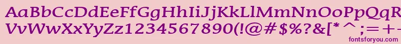 MirrorBold Font – Purple Fonts on Pink Background