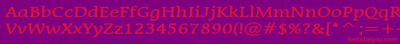 MirrorBold Font – Red Fonts on Purple Background