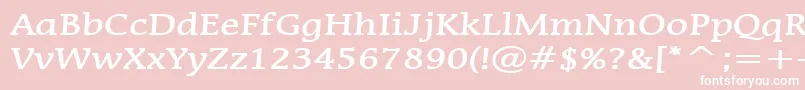 MirrorBold Font – White Fonts on Pink Background