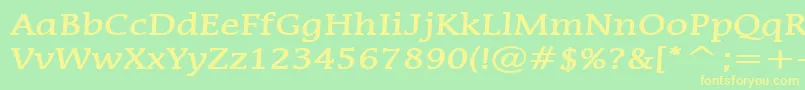 More about MirrorBold Font MirrorBold Font – Yellow Fonts on Green Background