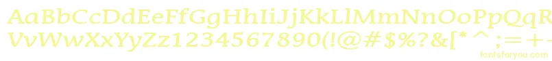 MirrorBold Font – Yellow Fonts on White Background