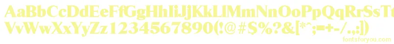 RiccioneserialHeavyRegular Font – Yellow Fonts