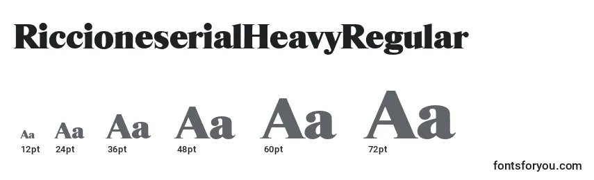 RiccioneserialHeavyRegular Font Sizes