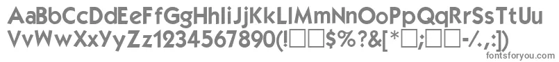 Kabelbold-fontti – harmaat fontit