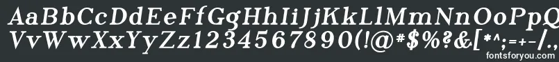 フォントPhosphorusTribromide – 黒い背景に白い文字