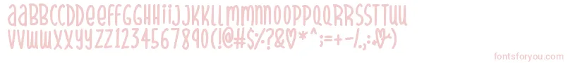 SparklyHearts Font – Pink Fonts