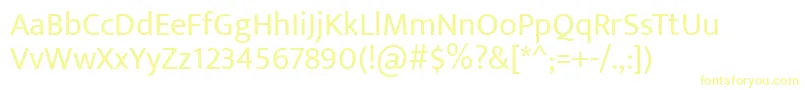 EkmuktaRegular-Schriftart – Gelbe Schriften