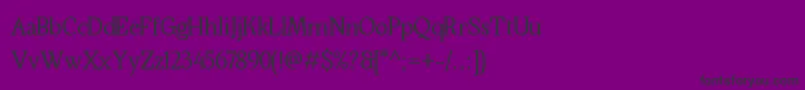 Kraskario Font – Black Fonts on Purple Background