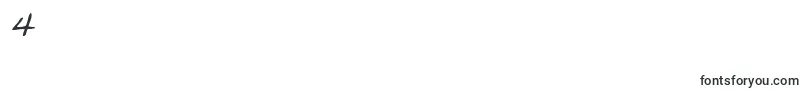 SonniRegular Font – Fonts for Digit 4