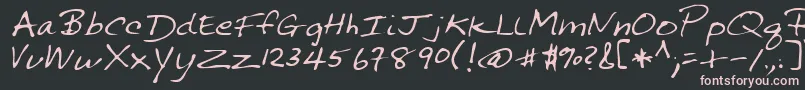 SonniRegular Font – Pink Fonts on Black Background