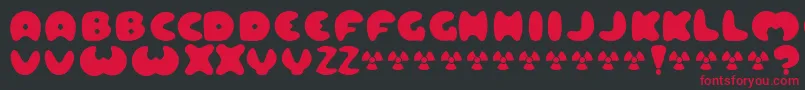 Lard ffy Font – Red Fonts on Black Background